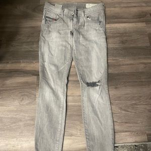 Diesel Grupee super skinny distressed jeans